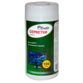 Серветки для LCD/TFT і плазмових моніторів 100шт.