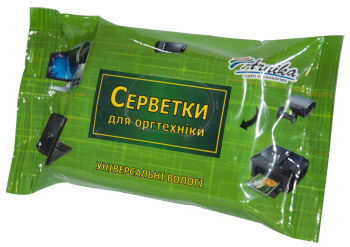 Серветки для оргтехніки універсальні, 15шт.